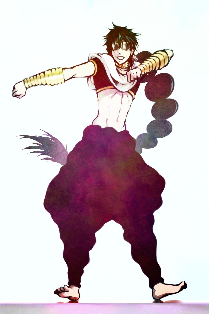 judal and mc hammer (magi the labyrinth of magic and 1 more) drawn by drawfag