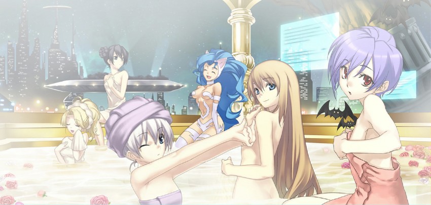 lilith, felicia, shurelia, aurica nestmile, marlone, and 1 more (darkstalkers and 5 more) drawn by hirano_katsuyuki