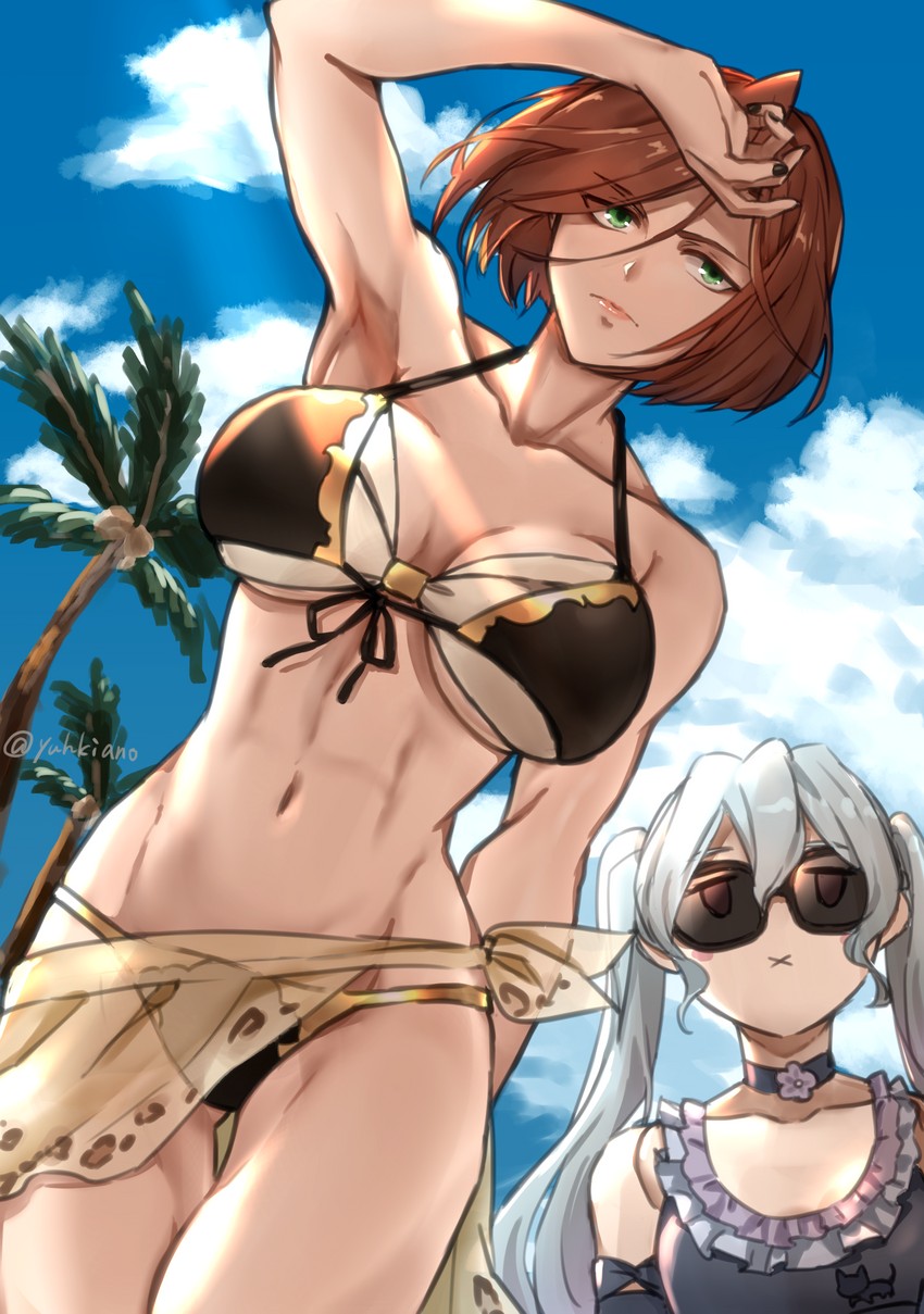 orchis and black knight (granblue fantasy) drawn by yuhkiano
