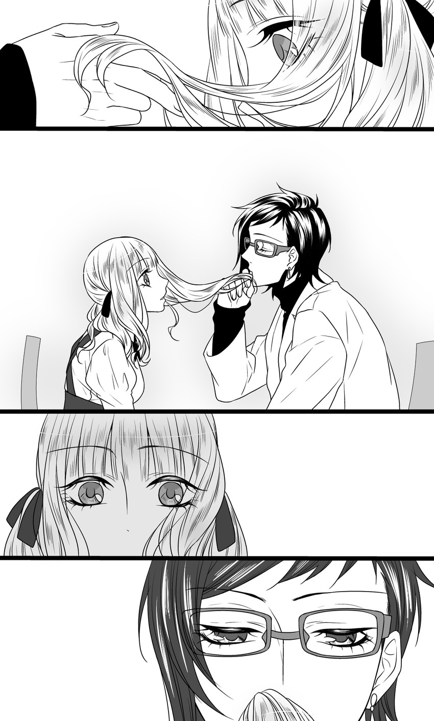 fujita canaria and takara tooru (original) drawn by takase_hina