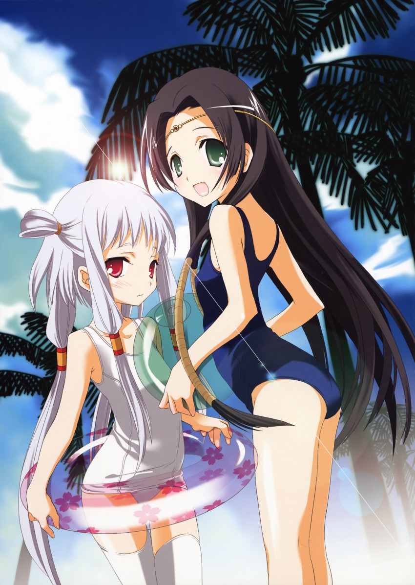 tianzi and sumeragi kaguya (code geass) drawn by miyashita_miki