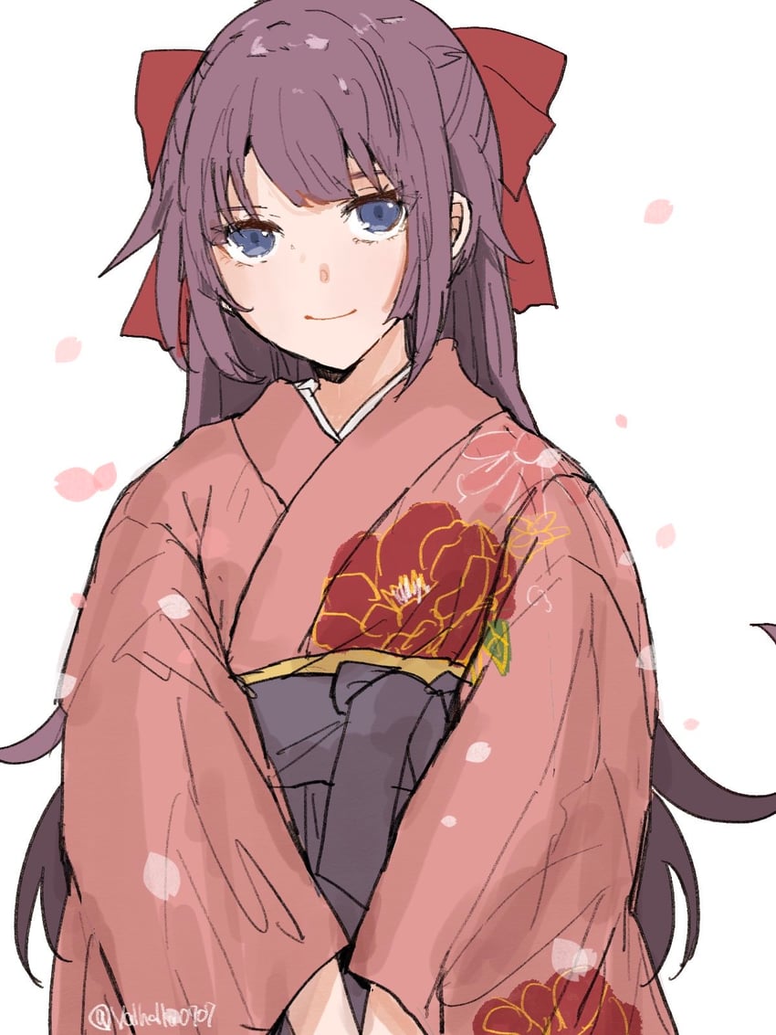 senjougahara hitagi (monogatari) drawn by valhalla0707