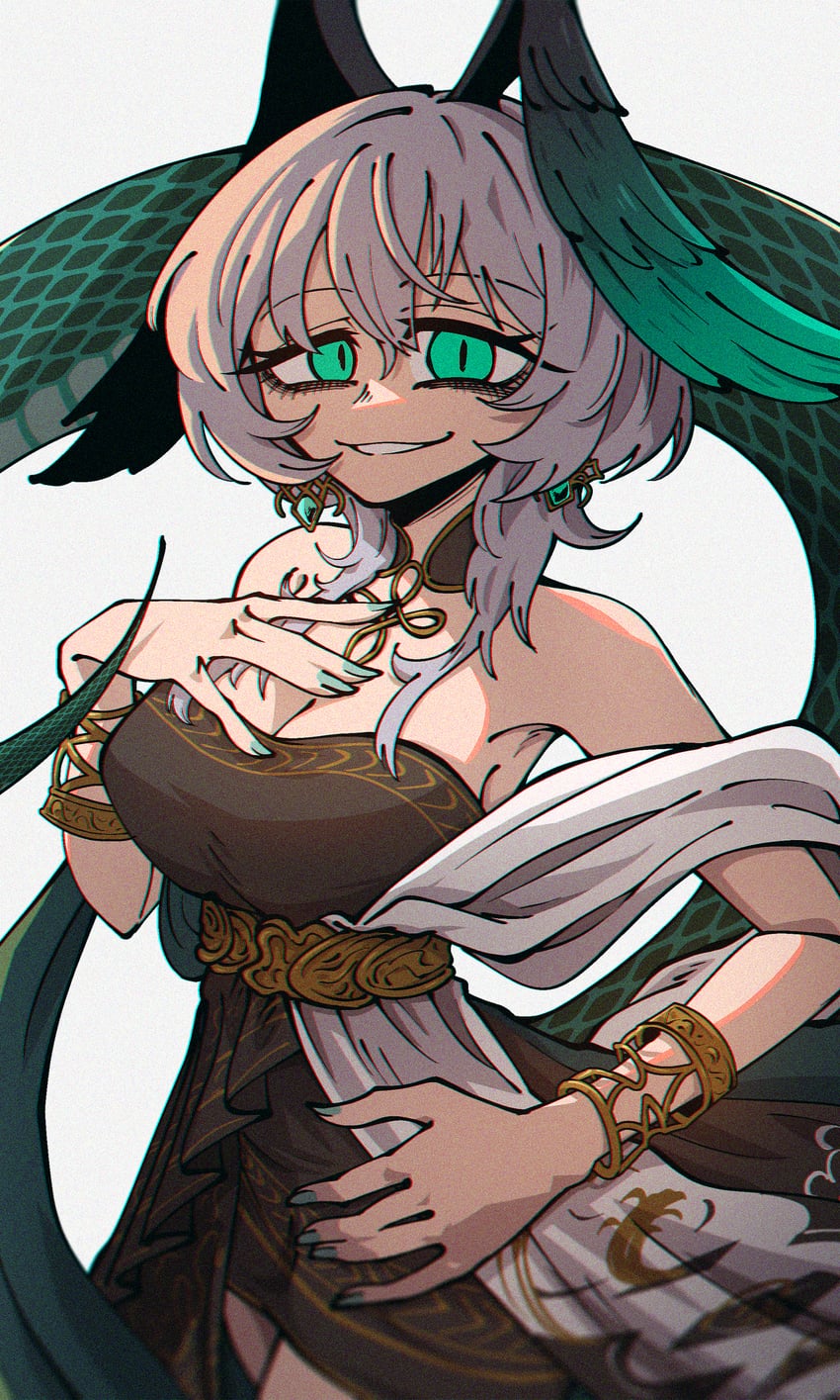 ho'olheyak (arknights and 1 more) drawn by dryegen