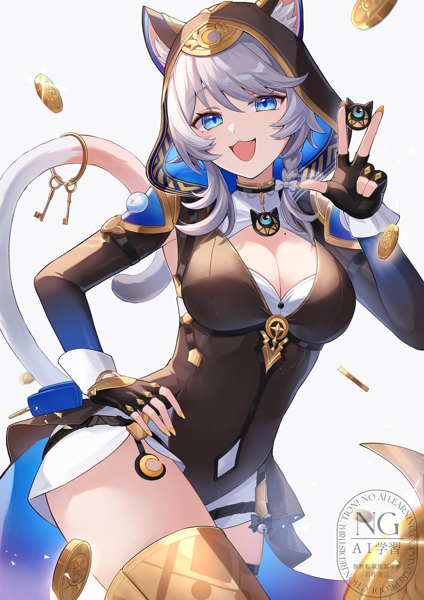 cipher (honkai and 1 more) drawn by mugita_(mokankan)