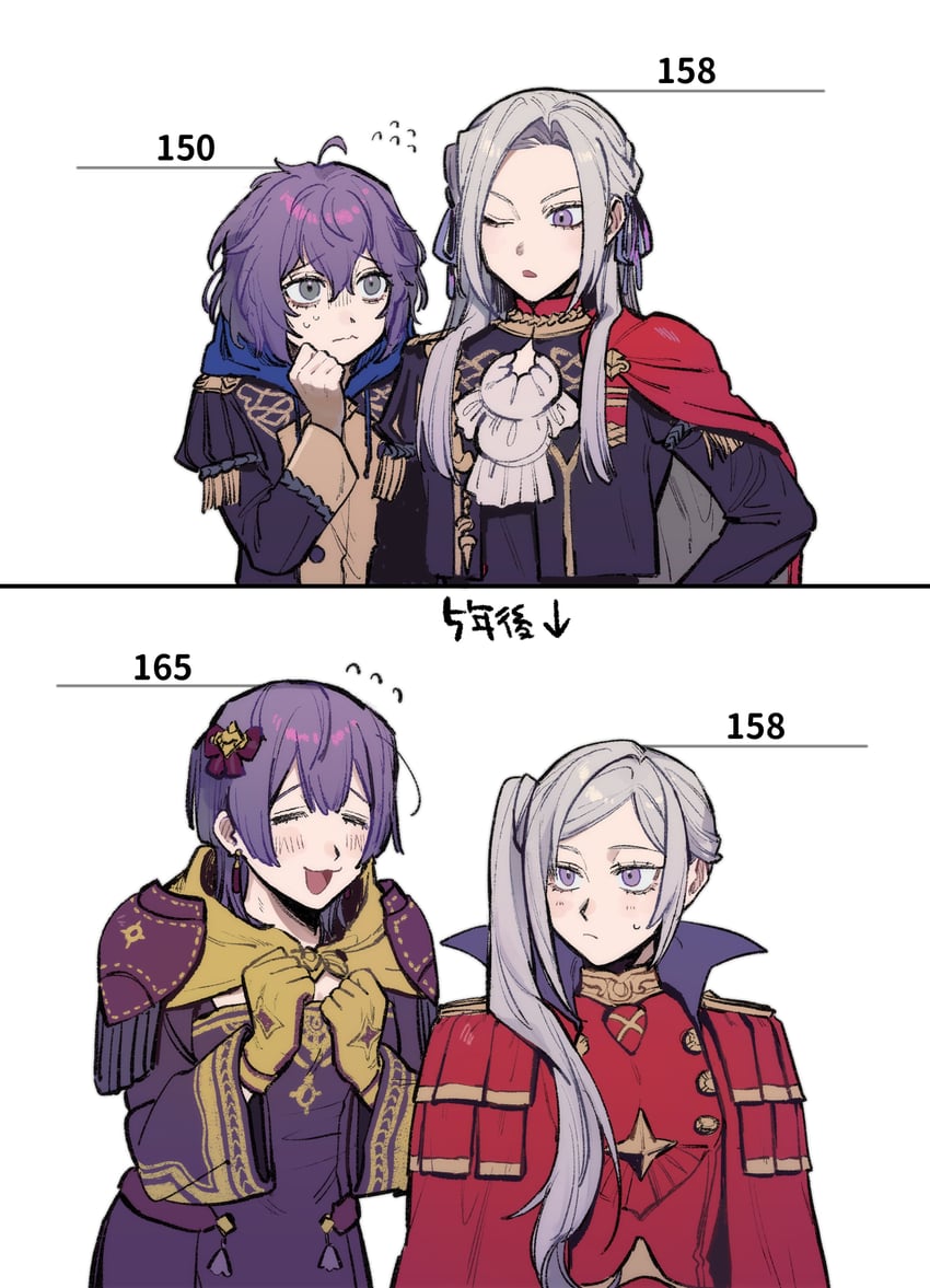edelgard von hresvelg and bernadetta von varley (fire emblem and 1 more) drawn by c4vknggjci51182