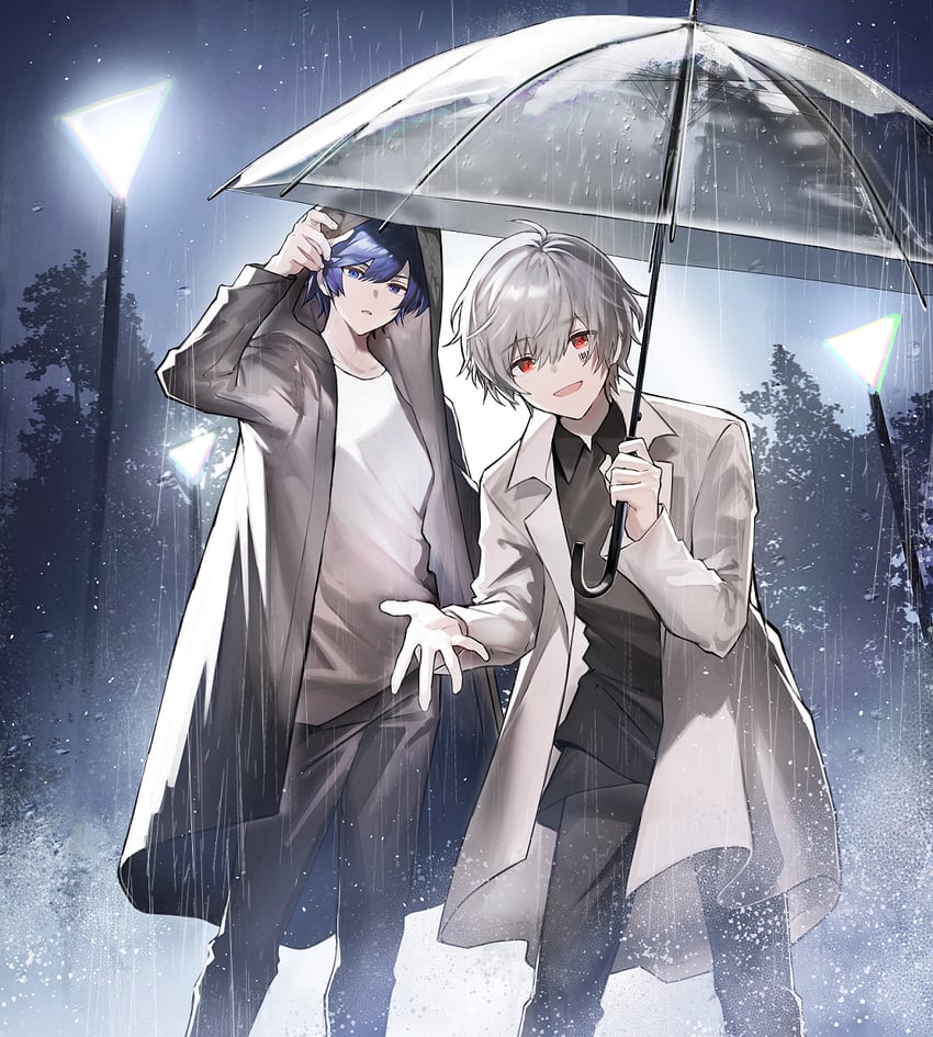 mafumafu and soraru (indie utaite) drawn by hayama_eishi