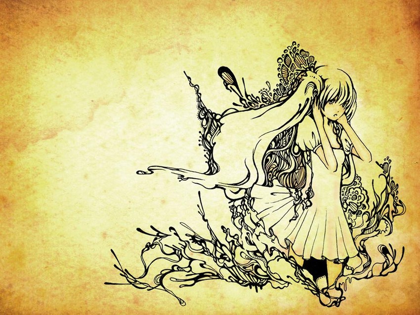 hatsune miku (vocaloid and 1 more) drawn by remaco