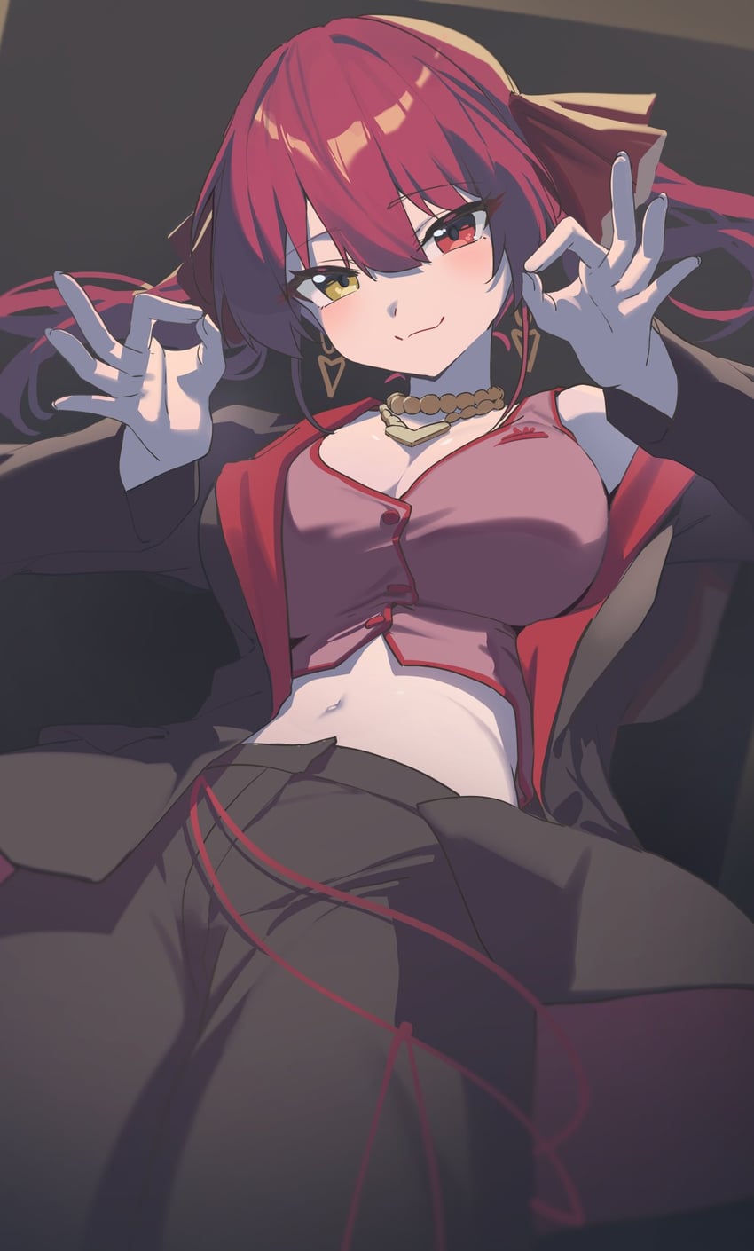 houshou marine (hololive and 1 more) drawn by reulem