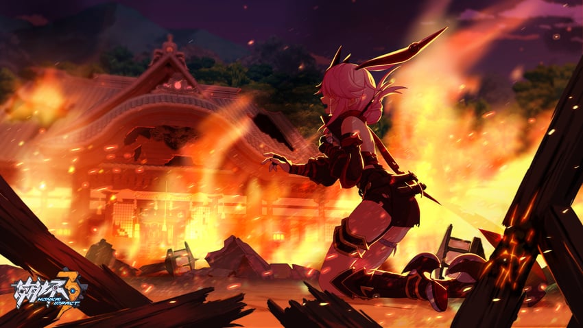 yae sakura and yae kasumi (honkai and 1 more)