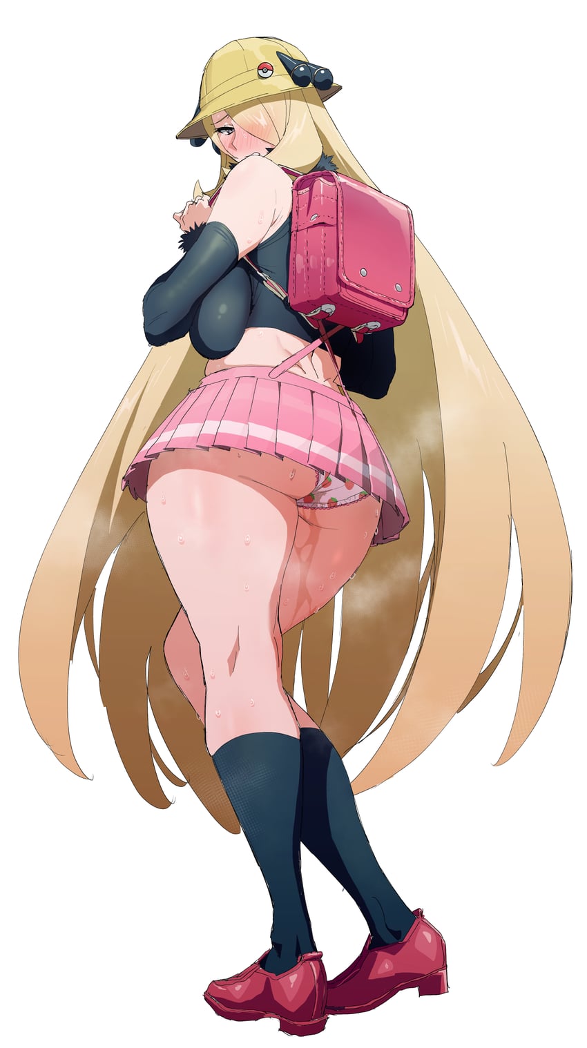 cynthia (pokemon and 1 more) drawn by ishii_takamori