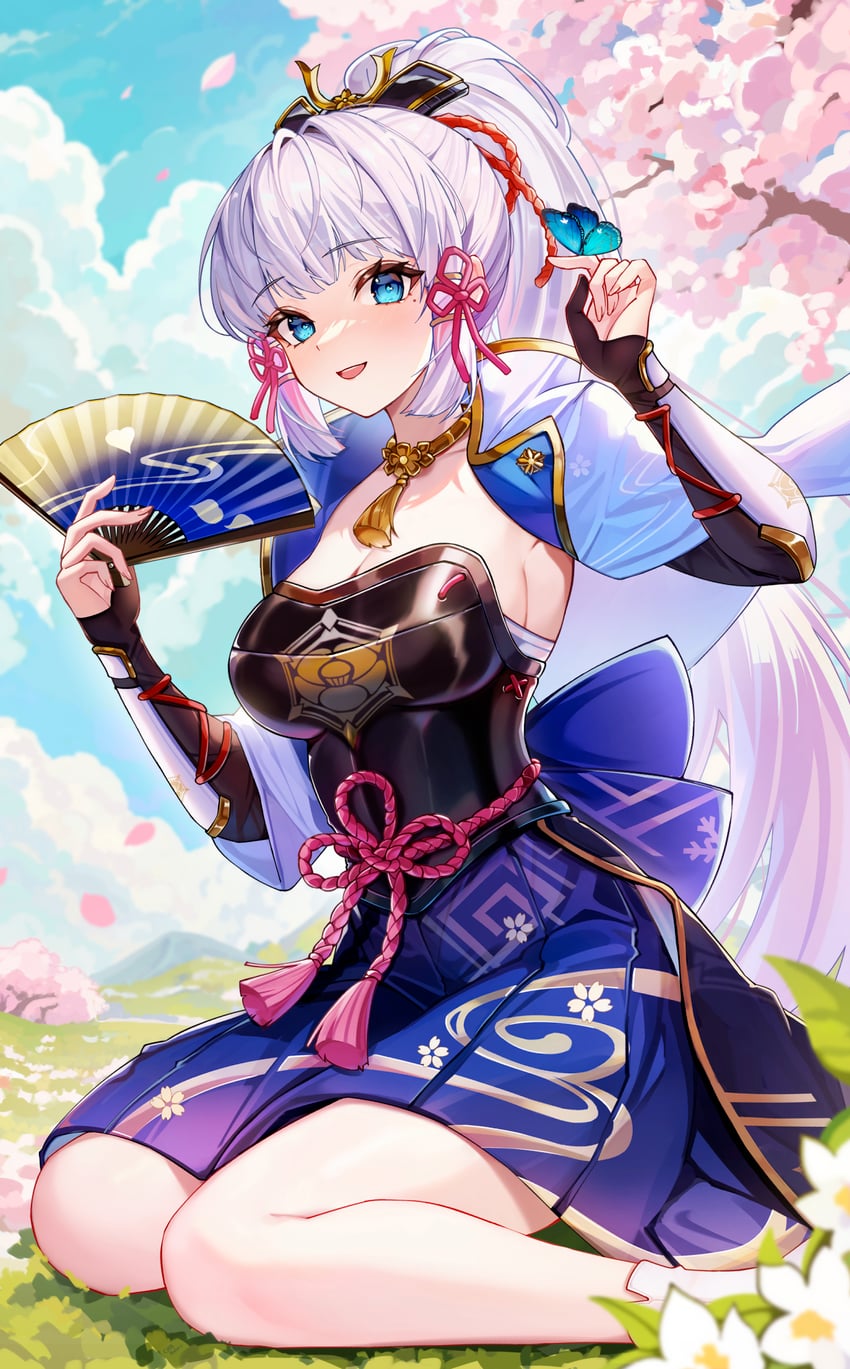 kamisato ayaka (genshin impact) drawn by chen_ying_(alan-yut)