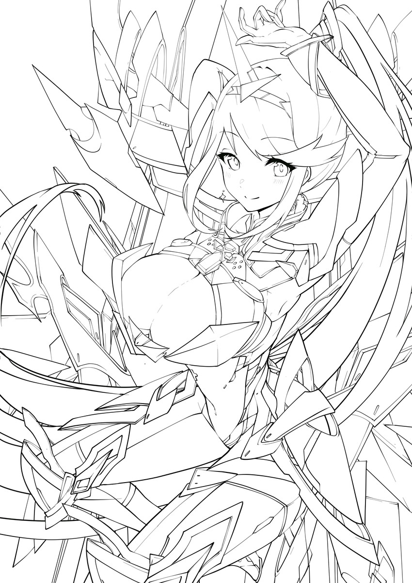 pneuma (xenoblade chronicles and 1 more) drawn by risumi_(taka-fallcherryblossom)