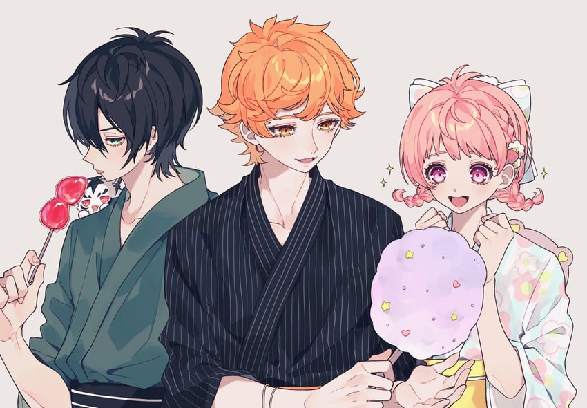 saionji leo, juuouin kakeru, and kougami taiga (pretty series and 2 more) drawn by ao_(ao0_0nemu)