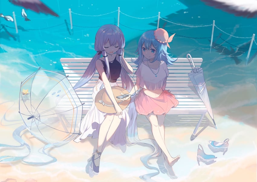 xingchen and haiyi (vocaloid and 2 more) drawn by maple_(57675110)