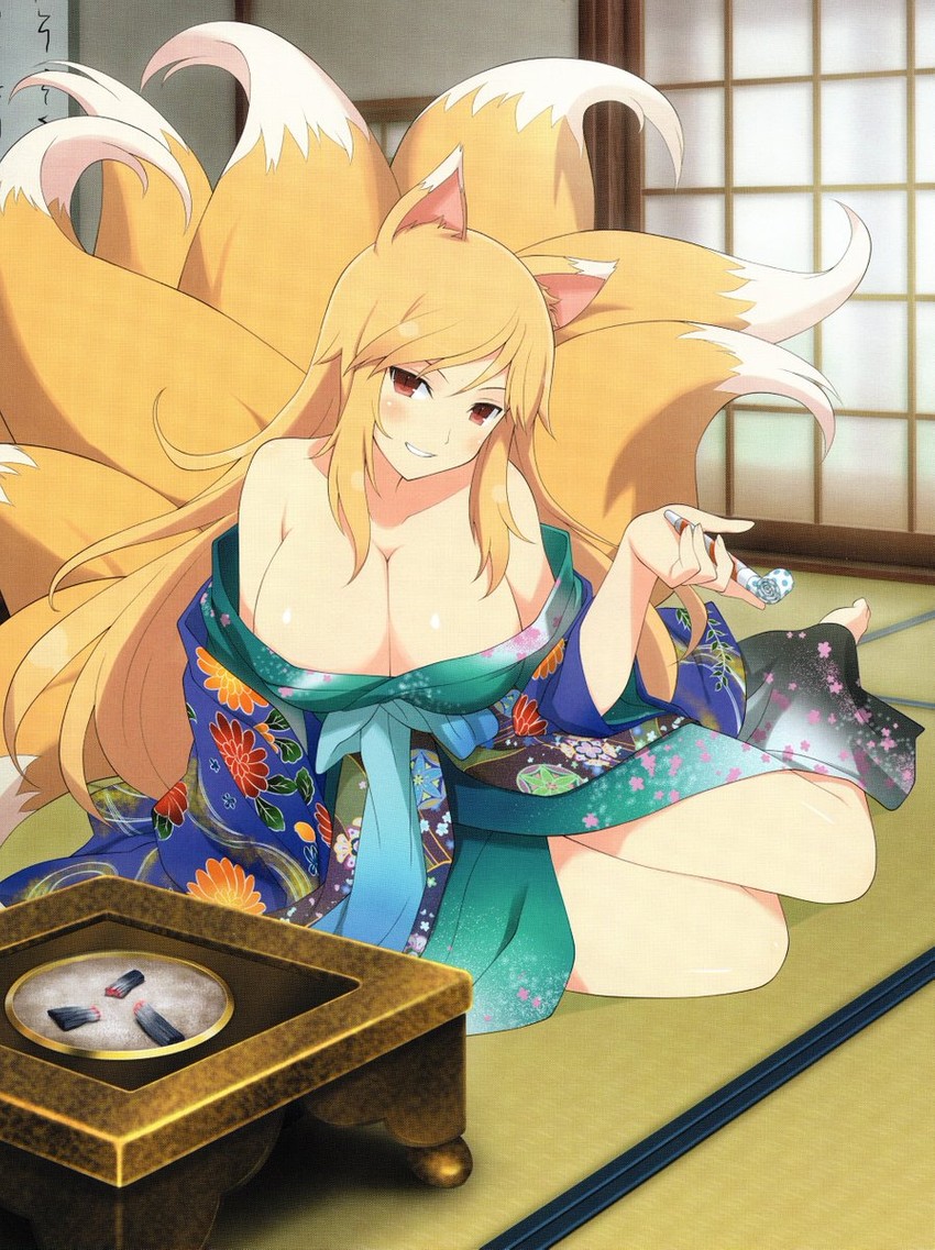kumi (senran kagura and 1 more) drawn by yaegashi_nan