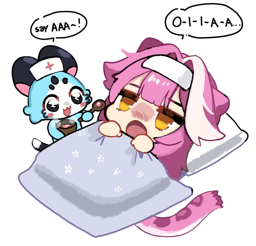 raora panthera and chattino (hololive and 1 more) drawn by raora_panthera_(artist)