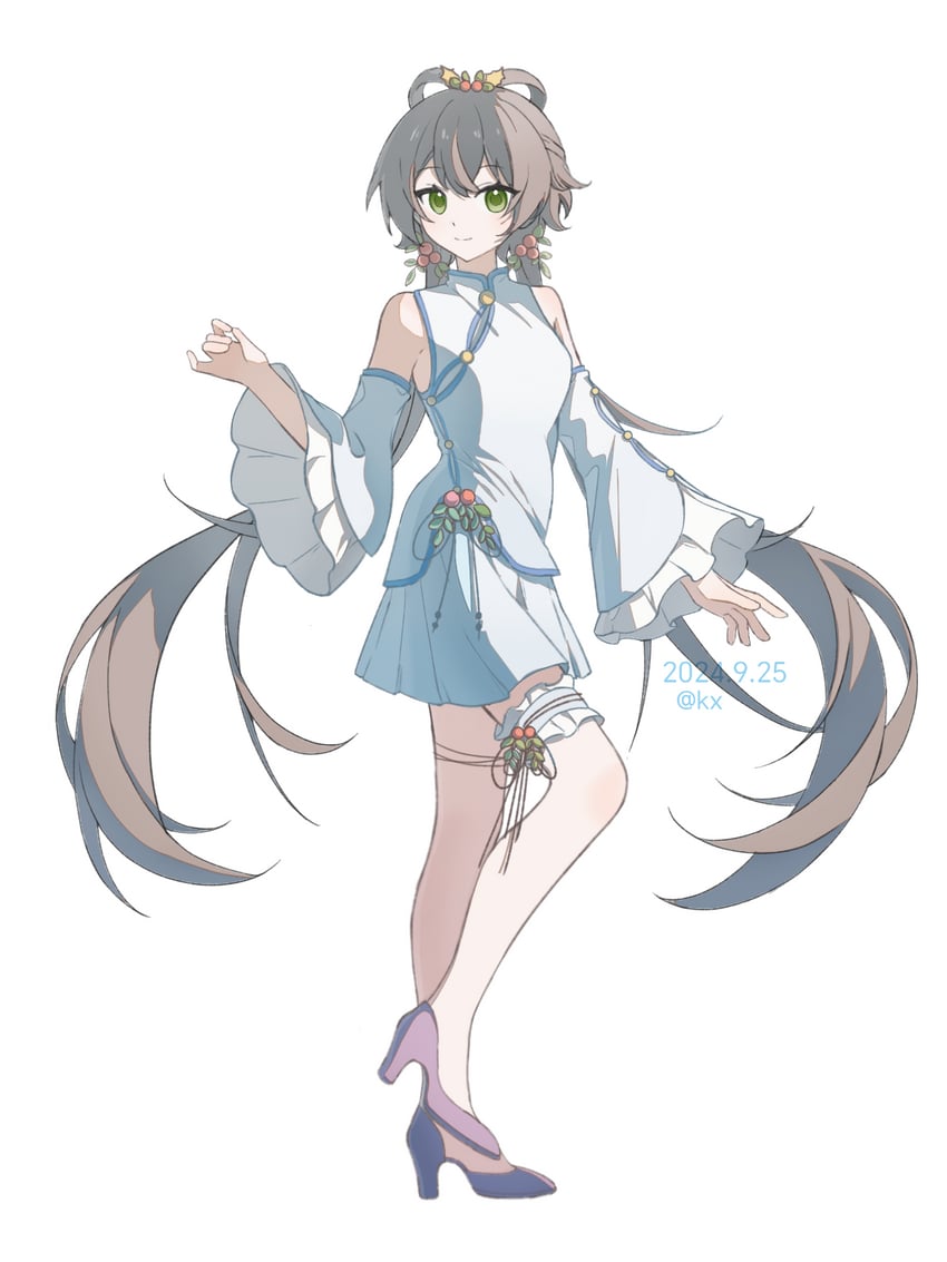 luo tianyi (vocaloid and 1 more) drawn by kongxiang09