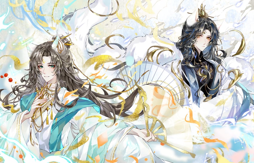 yu ze and xuan wangjun (hua yi shanxin zhiyue) drawn by luludeer386