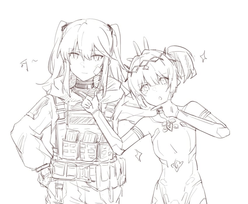 commandant, nanami, and nanami: starfarer (punishing: gray raven) drawn by beizhi