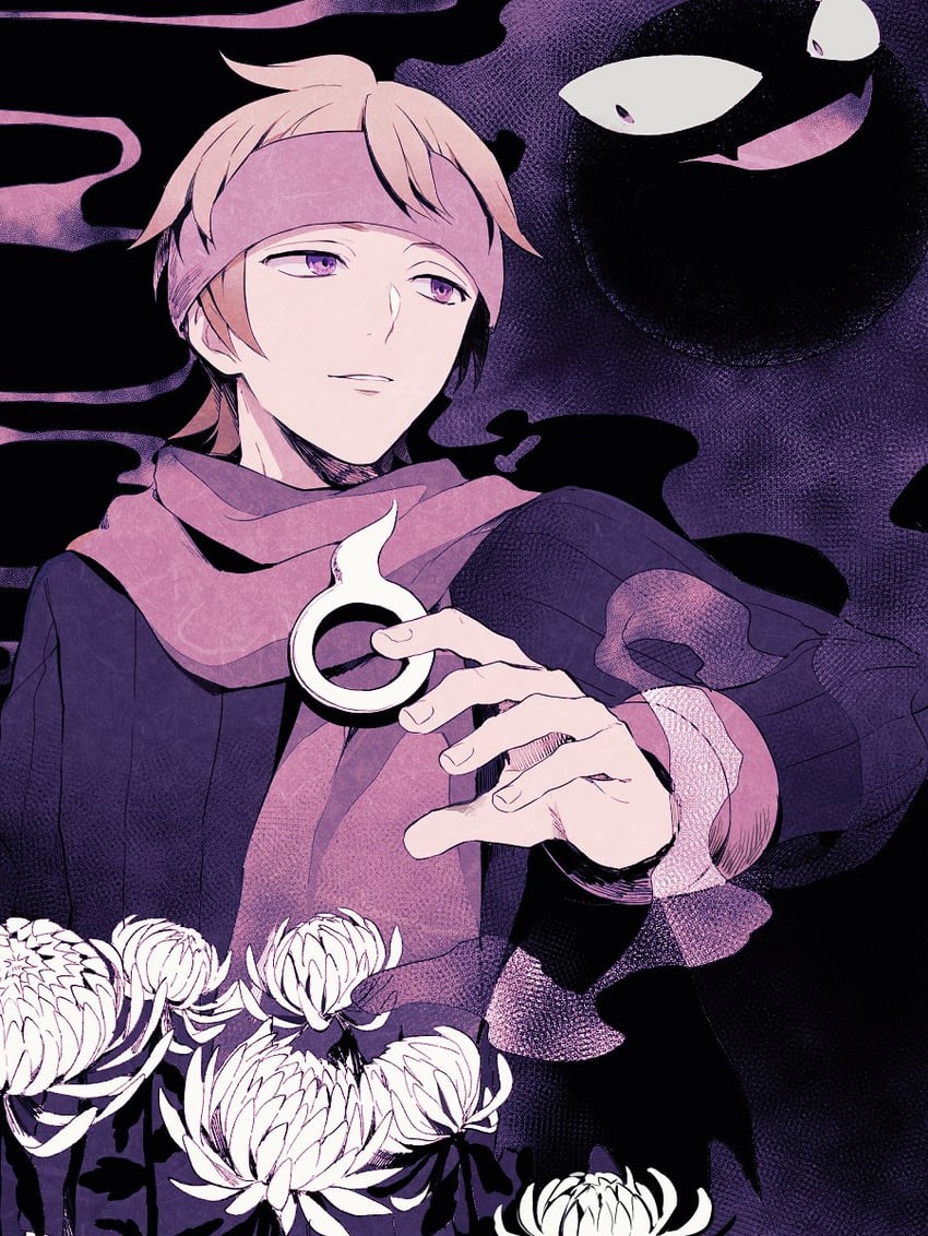 gastly and morty (pokemon and 1 more) drawn by yukin_(es)