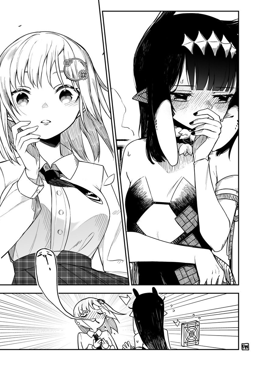 ninomae ina'nis, watson amelia, and ao-chan (hololive and 1 more) drawn by num_(angrynum)