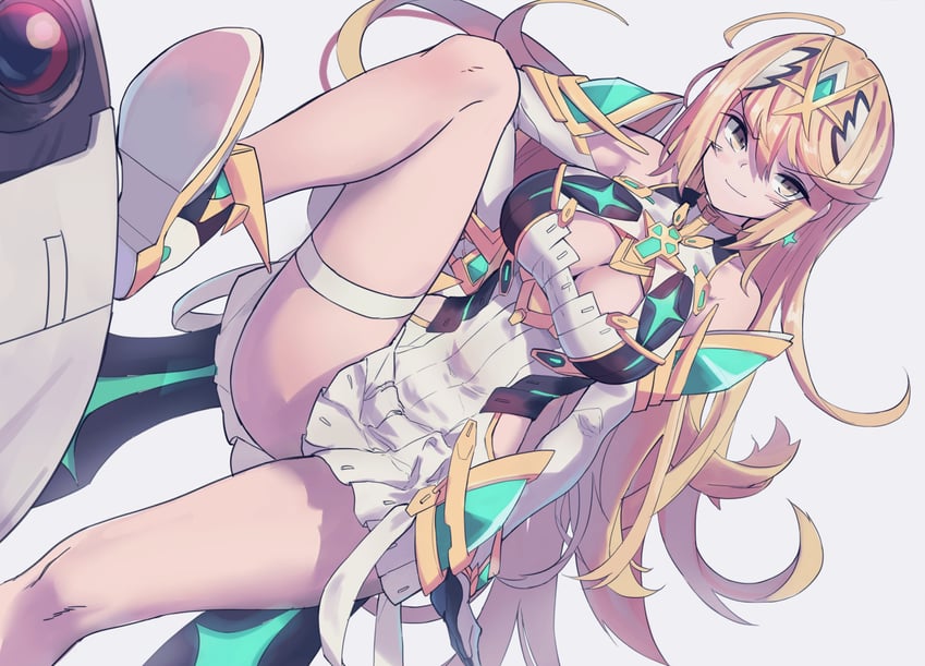 mythra (xenoblade chronicles and 1 more) drawn by huanxiang_huifeng