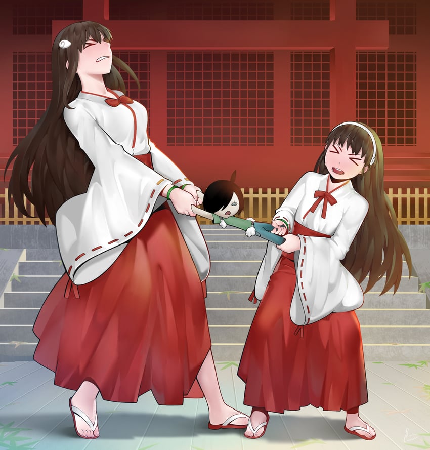 hachikuji mayoi and araragi koyomi (monogatari and 1 more) drawn by piancaesar