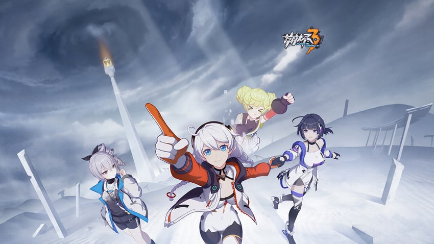 kiana kaslana, raiden mei, bronya zaychik, theresa apocalypse, and ai-chan (honkai and 1 more)