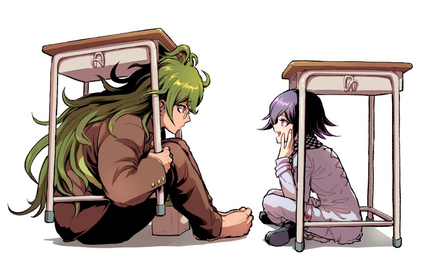 oma kokichi and gokuhara gonta (danganronpa and 1 more) drawn by youko-shima