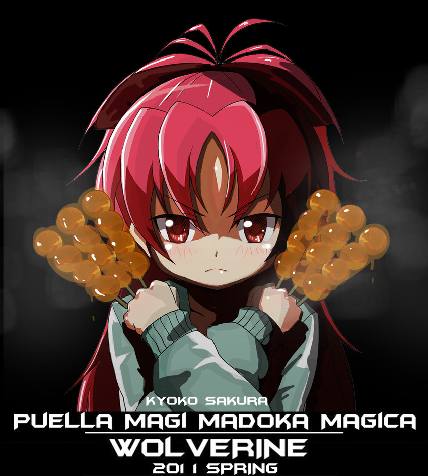 sakura kyoko and wolverine (mahou shoujo madoka magica and 2 more) drawn by tsubaki_(tsubakiyasan)