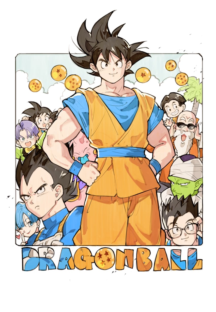 son goku, vegeta, bulma, son gohan, trunks, and 6 more (dragon ball and 1 more) drawn by starshadowmagician