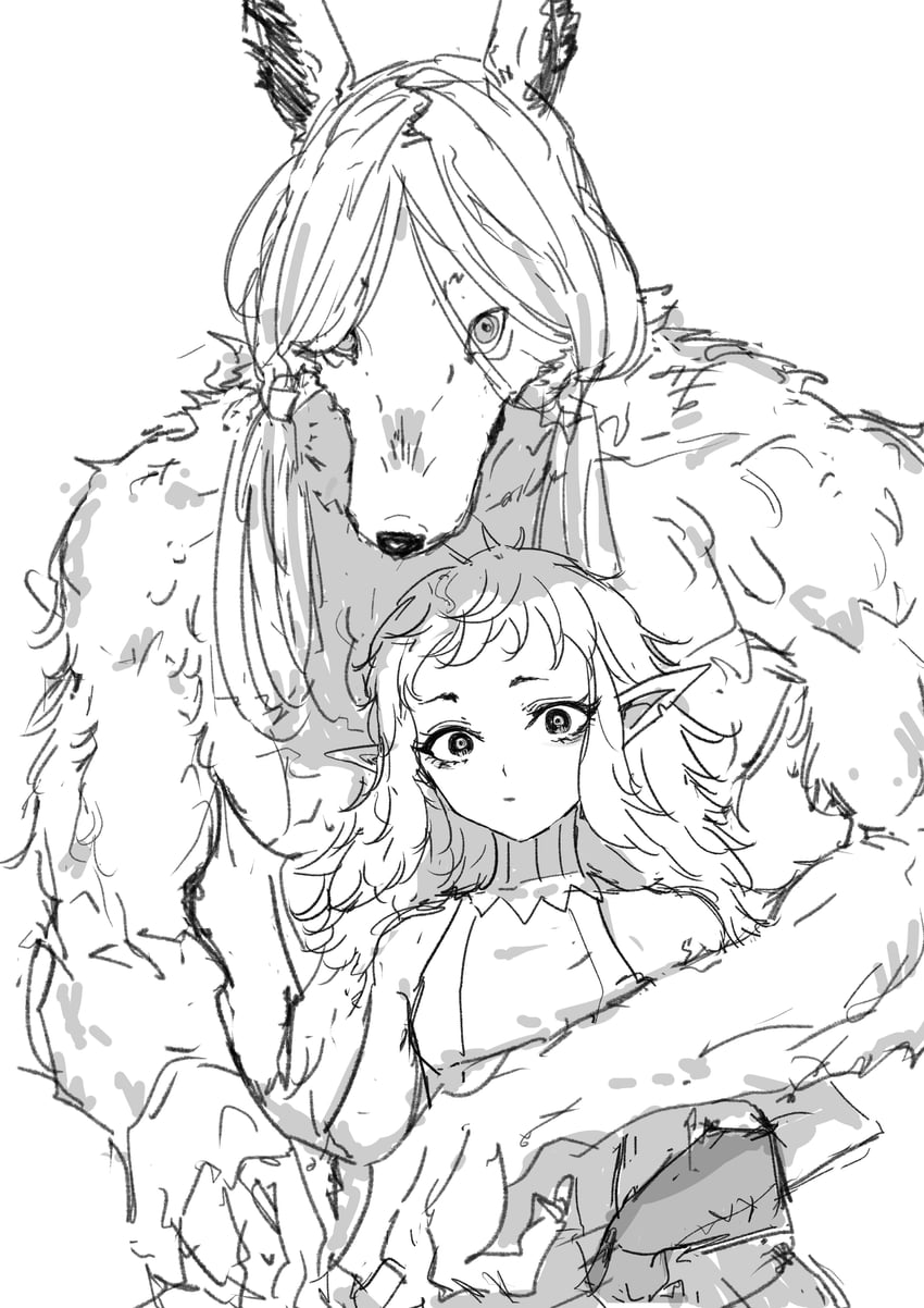 fleki and lycion (dungeon meshi) drawn by nakamori_(1673409121)