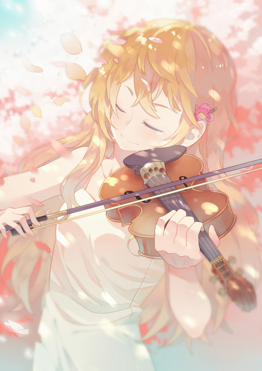 miyazono kawori (shigatsu wa kimi no uso) drawn by luo.