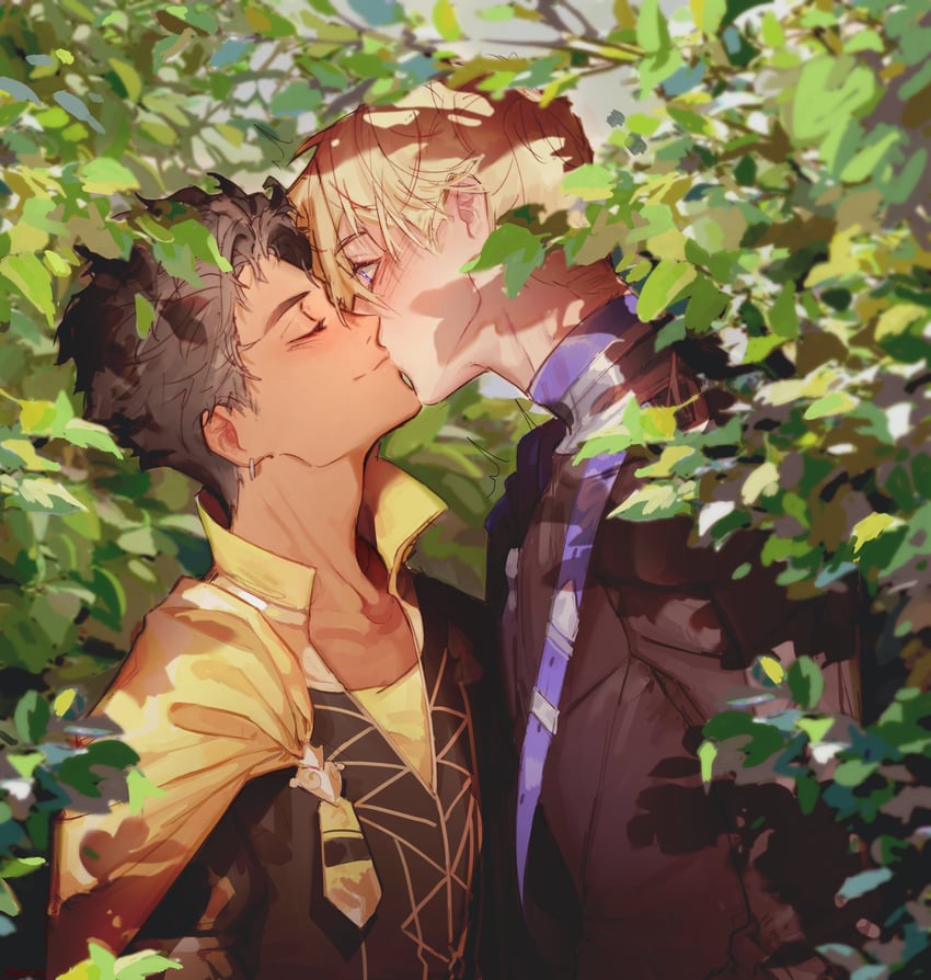 dimitri alexandre blaiddyd and claude von riegan (fire emblem and 1 more) drawn by ennec0