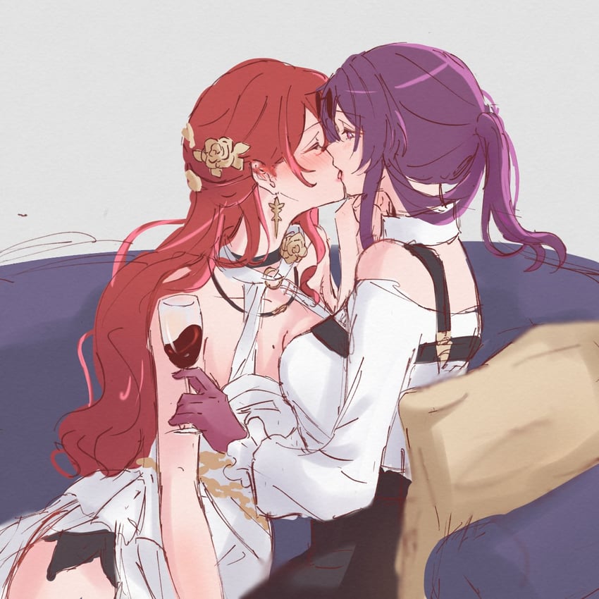 kafka and himeko (honkai and 1 more) drawn by yumiluna25