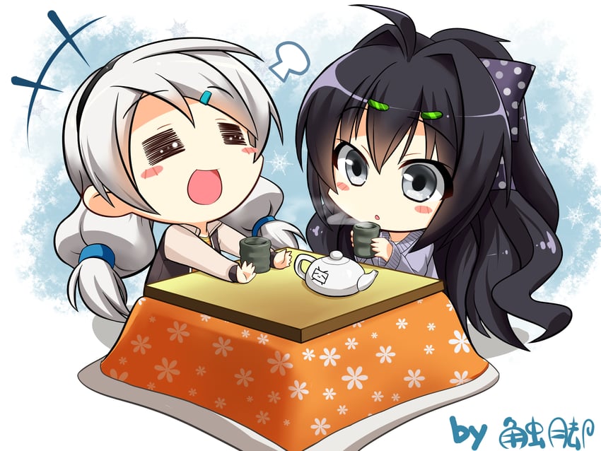 kiana kaslana and raiden mei (honkai and 1 more) drawn by subaru_(794829485)
