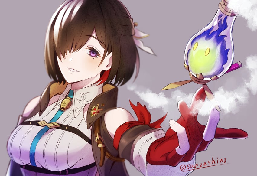 yumia liessfeldt and flammi (atelier and 1 more) drawn by sanzashino