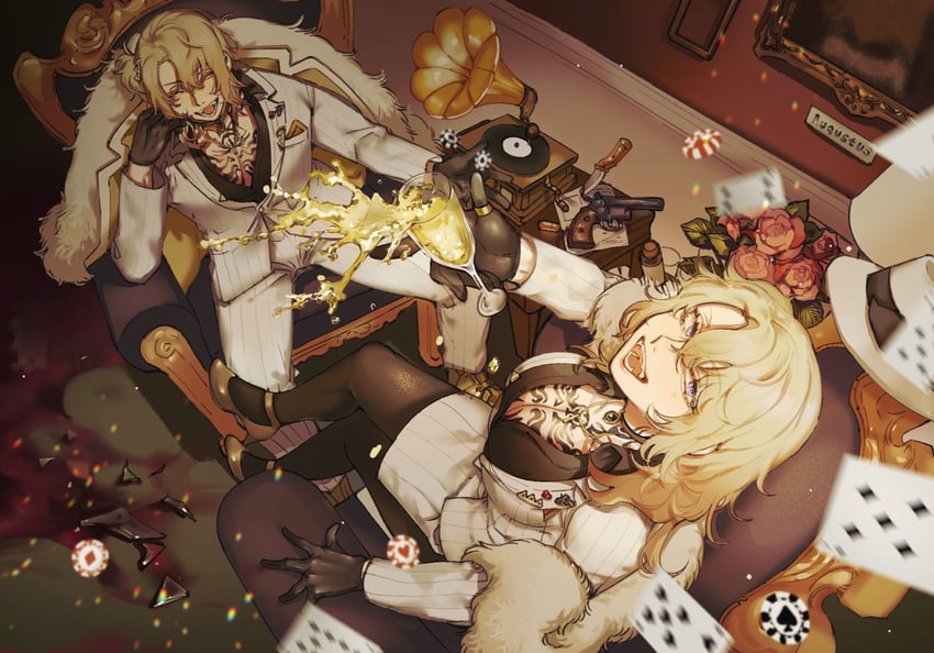 luca kaneshiro (nijisanji and 1 more) drawn by stayquiet2022