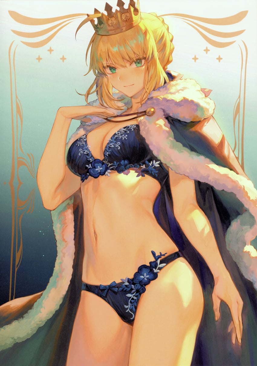 artoria pendragon and saber (fate and 1 more) drawn by mashutarou_(neko_no_oyashiro)