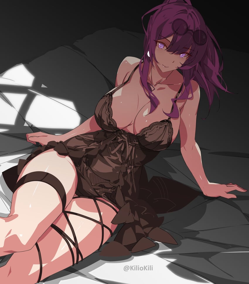 kafka (honkai and 1 more) drawn by kili_kilio