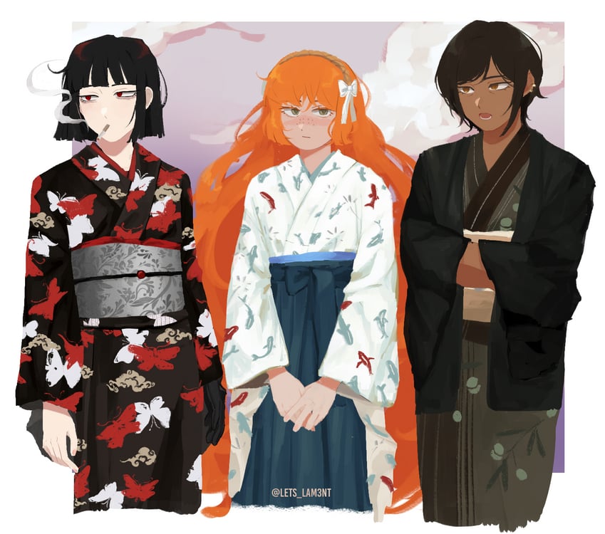 ishmael, ryoshu, and outis (project moon and 1 more) drawn by lets_lam3nt