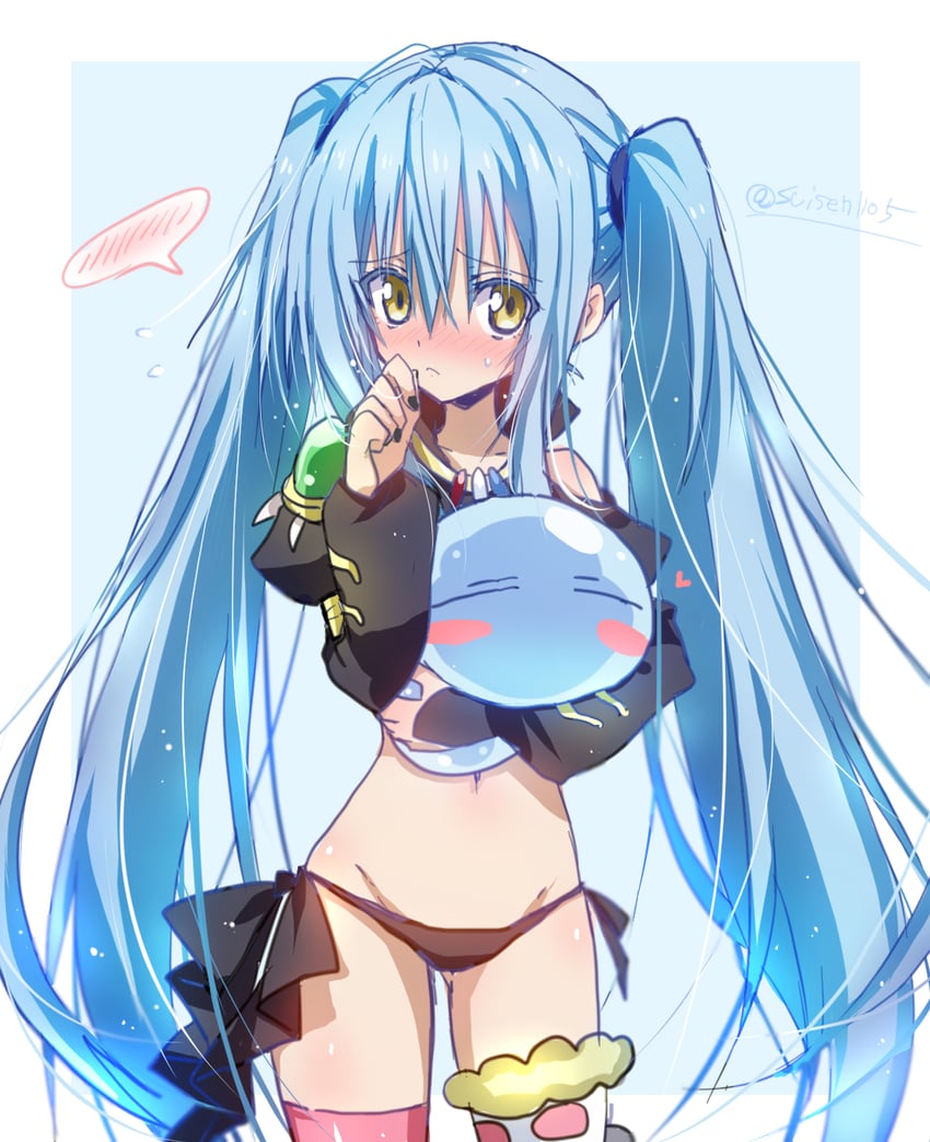 rimuru tempest and milim nava (tensei shitara slime datta ken) drawn by akatsuki_(ggsy7885)