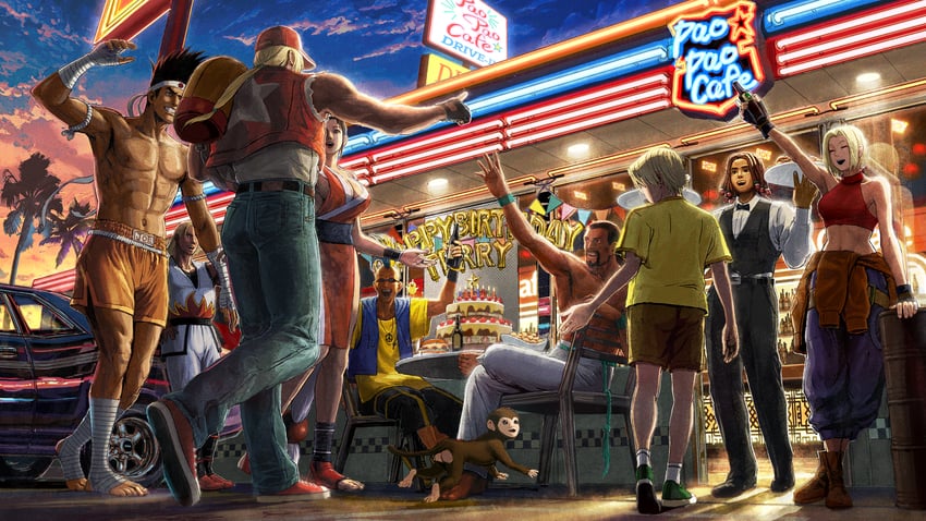 shiranui mai, terry bogard, blue mary, rock howard, andy bogard, and 5 more (street fighter and 2 more)