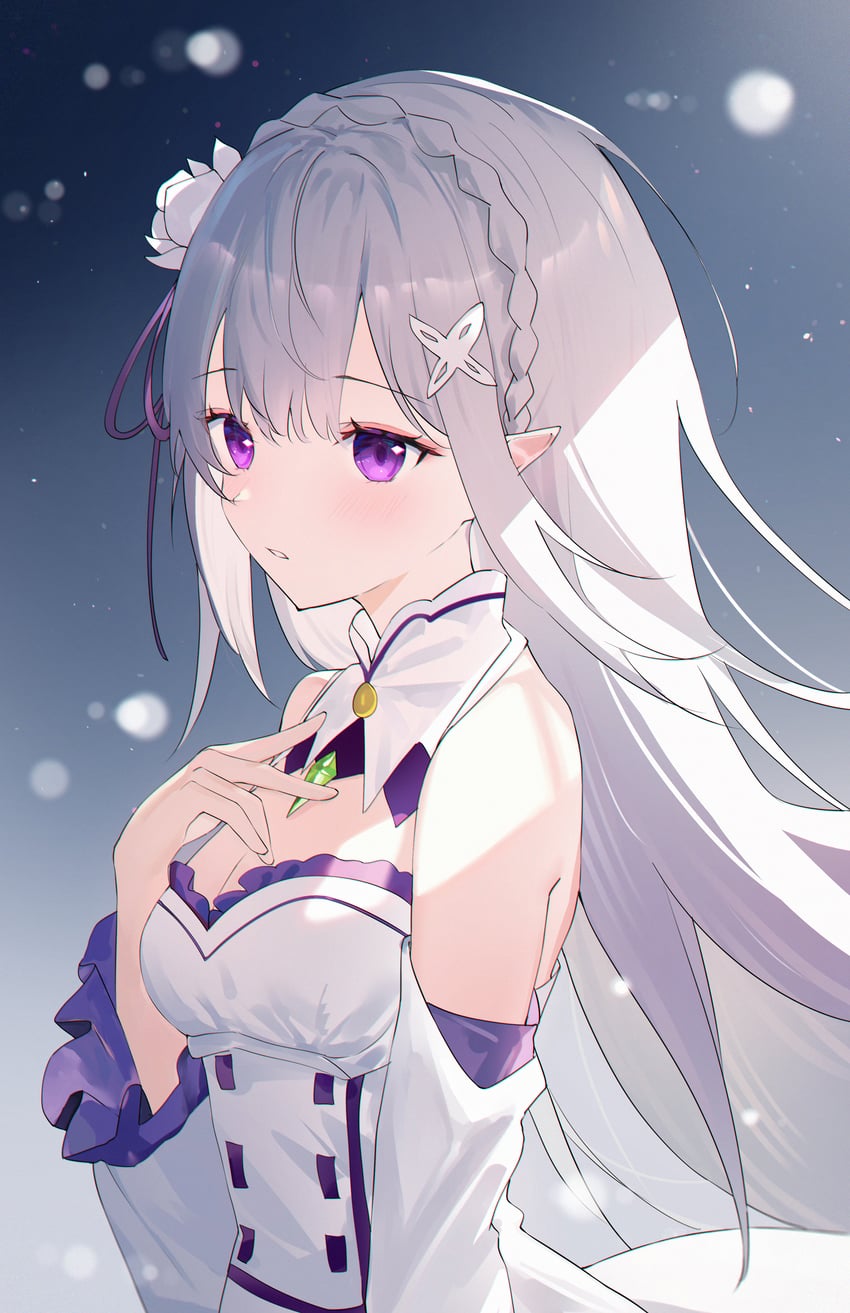 emilia (re:zero kara hajimeru isekai seikatsu) drawn by usagi_(786113654)