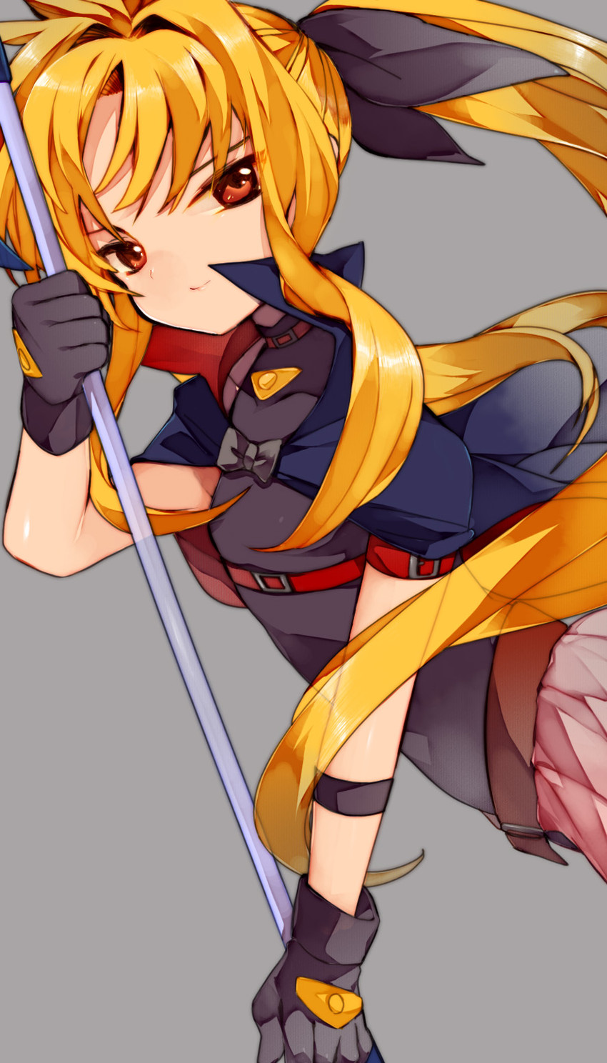 fate testarossa and bardiche (lyrical nanoha and 1 more) drawn by makino_(sinobusan)