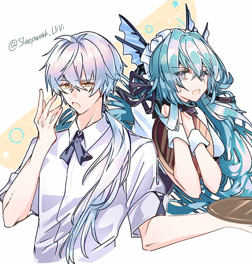 lamia, lamia: lost lullaby, and roland (punishing: gray raven) drawn by sleepwark_llivi