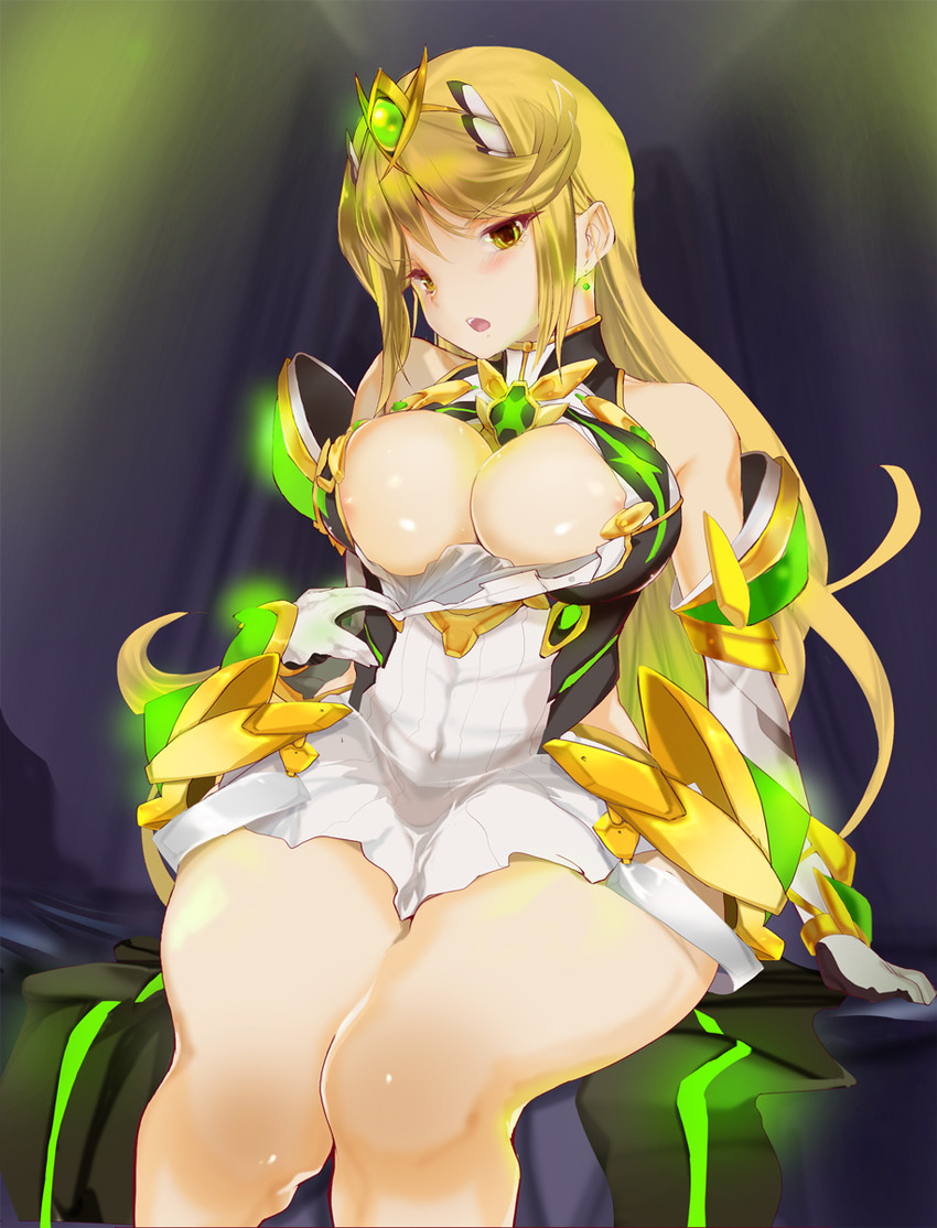 mythra (xenoblade chronicles and 1 more) drawn by mokomoko_yanakku