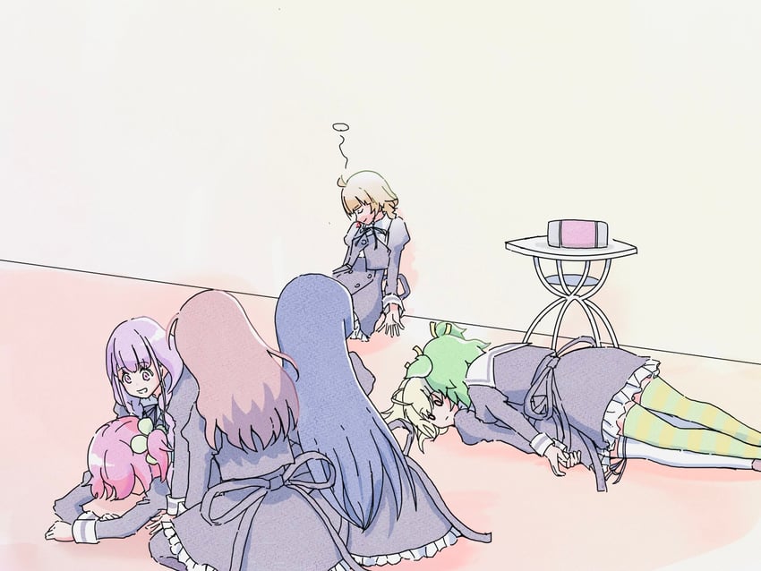 hitotsuyanagi riri, kaede johan nouvel, shirai yuyu, ando tazusa, futagawa fumi, and 2 more (assault lily) drawn by kesunoie