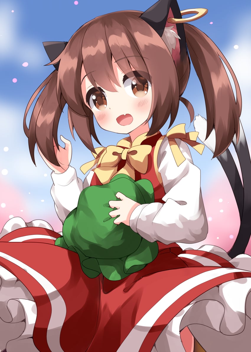 chen (touhou) drawn by ruu_(tksymkw)