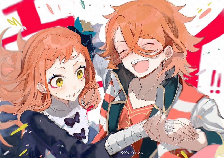 panette and pandreo (fire emblem and 1 more) drawn by runba_(r_disnba)